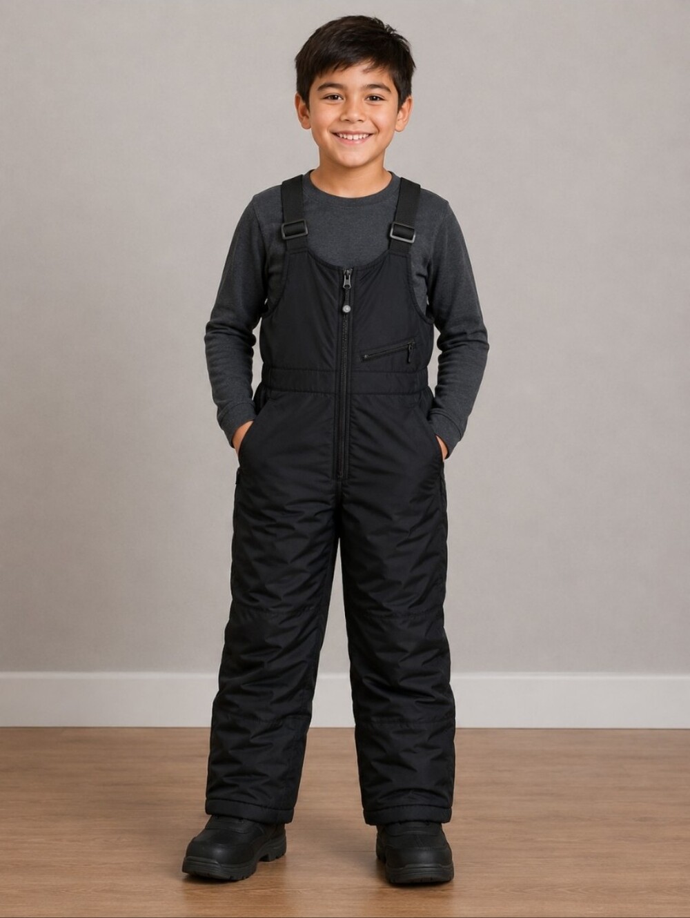 Rawick childs Medium bib snowsuit Black